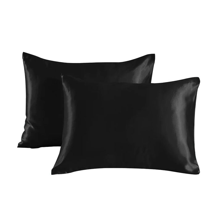 Bedsured King Size Satin Pillowcase Set of 2 - Silky Pillow Cases for Hair and Skin with Envelope Closure Gifts for Women Men