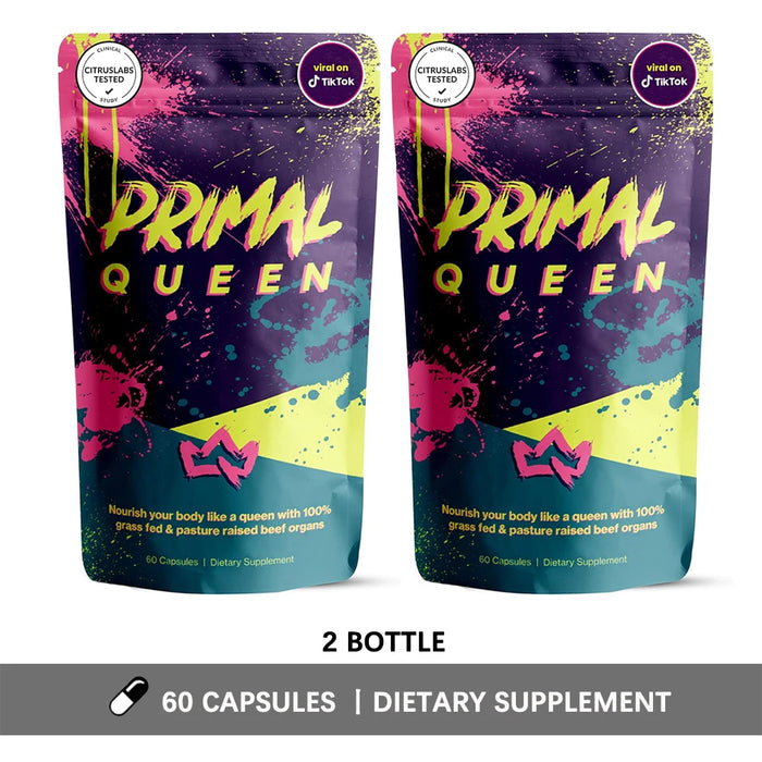 Primal Grass Fed Beef Organ Supplement for Women, Balance Hormones, Better Energy, Mood, & Libido Improve Menstruation