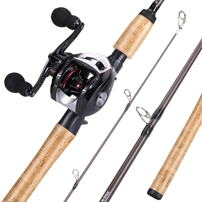 Sougayilang Professional Fishing Set 2.1m Ultra Light High Carbon Rod with 6.3:1 Gear Ratio High Quality Reel Precise Fishing