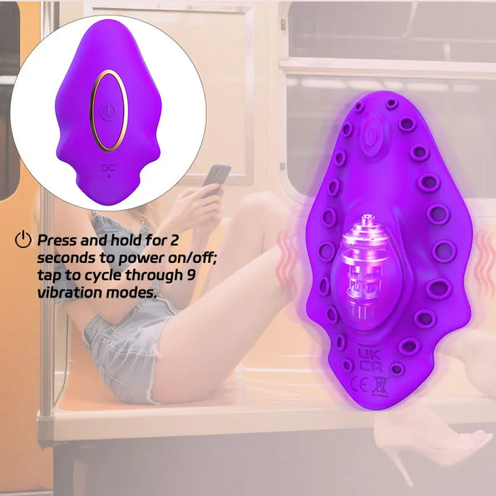 Wearable underwear vibrator with application vibrating egg, rechargeable butterfly clitoral stimulator vibrating toy for women