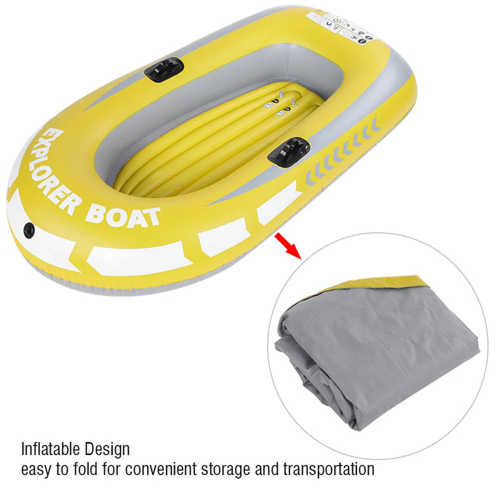 Inflatable Canoe Inflatable Kayak Inflatable Boat PVC Inflatable Kayak Canoe 2 Person Rowing Air Boat Fishing Drifting Diving