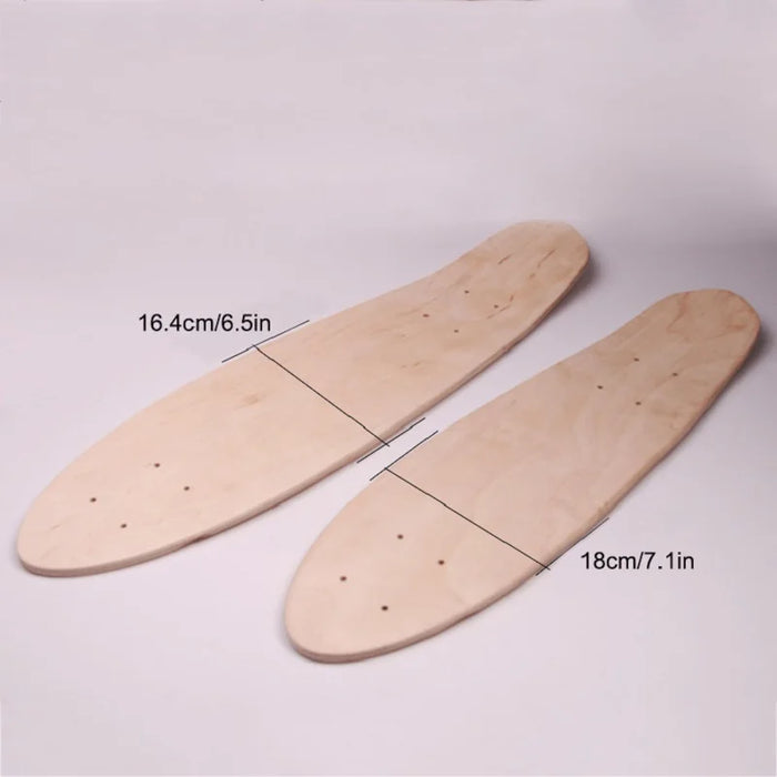 24/27 Inch 7 Layer DIY Skateboard Deck Maples Big Fish Board With High Quality For Teen Adults Maple Skate Board