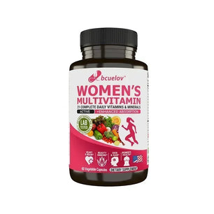 Multivitamin for Women + Stress Support with 21 Daily Vitamins and Minerals - Support Immunity, Hair, Skin & Nails, Non-GMO