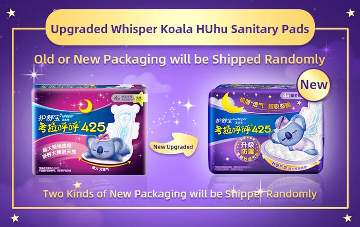 Whisper Koala HUhu Sanitary Pads Menstrual Pad Towels Panty Liners For Women Health Care Feminine Hygiene Product