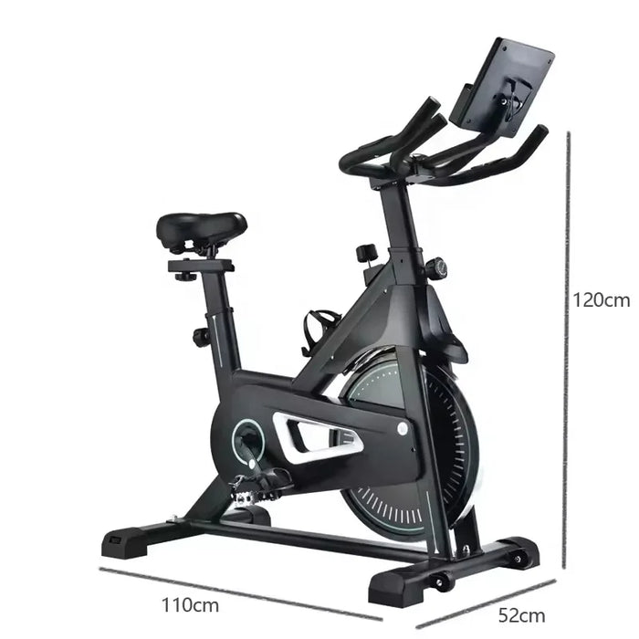 Indoor Gym Machine Electronic Touch Screen Height Adjustment Magnetic Flywheel Spinning Bike For Home Fitness