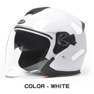 AD Motorcycles Half Helmets Summer Moto Motocross Men and Women Double Lens Electric Vehicles free size Helmets
