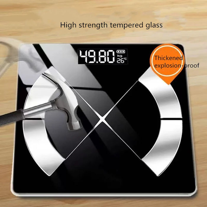 USB Weight Loss Weighing Device LED Display Smart Body Weight Scale Charging Precision Electronic Scale for Home Office Adult