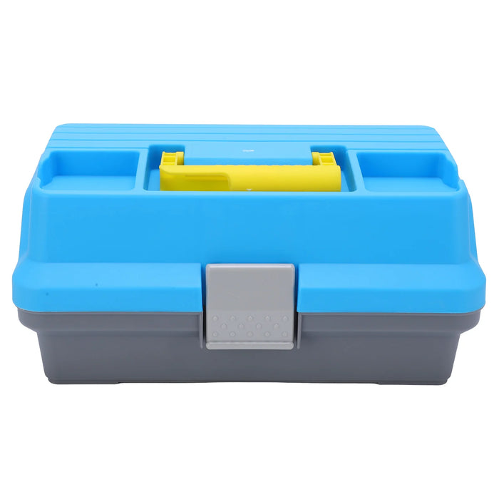 Fishing Gear Box, Fishing Tackle Box Portable ABS Three‑Layer Fishing Gears Storage Box with Ergonomic Handle
