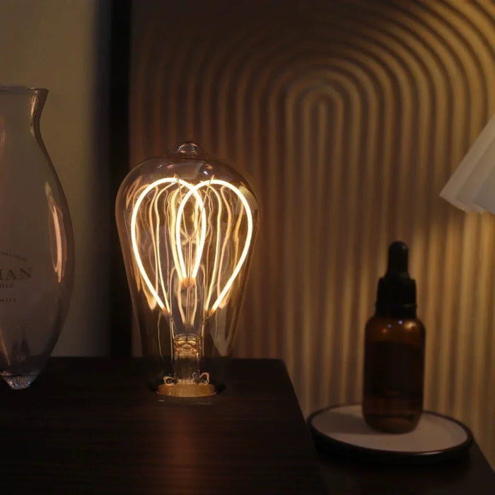 Aroma Diffuser Vintage Tungsten Filament Lamp Aromatherapy Machine Humidifier Lighting Sandalwood Pure Essential Oil Diffuser