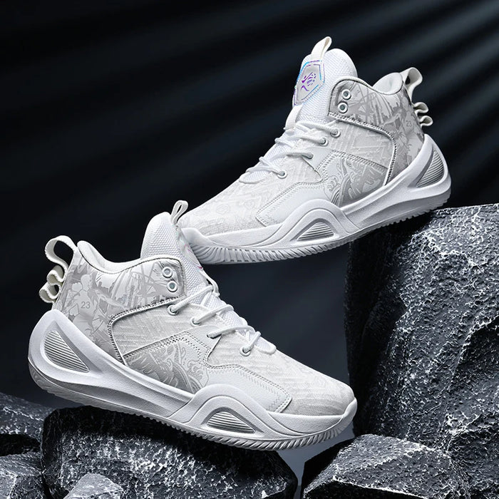 Basketball Shoes for Men Cushioning Basketball Sneaker Women High-top Outdoor Sport Sneakers Breathable Athletic Shoes