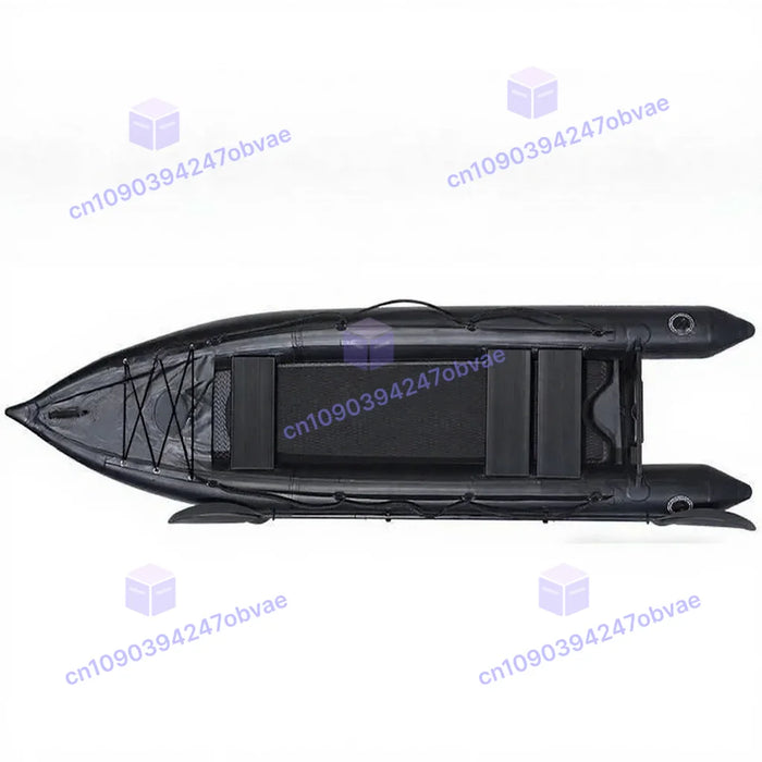 2-Person Inflatable Fishing Kayak w/ Aluminum Oars & Pump - Lightweight PVC Canoe for Lake/River, Durable Portable Watercraft