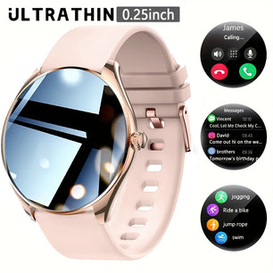 2025 New Utral Thin Women Smart Watch 1.43-inch HD AMOLED Display Bluetooth Call Multi-Sport Tracker Music Player Smart Watch