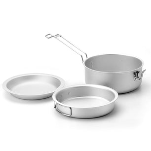 Outdoor Camping Tableware Cookware Set in High-Hardness Oxidized Aluminum Camping Pots and Pans Compact for Cooking Camp Pots