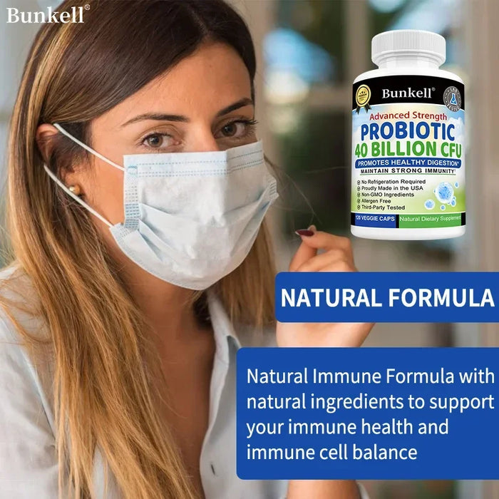 Daily Probiotic Nutritional Supplement - 40 Billion CFU for Gut Health - Probiotics for Men and Women - Digestive Health