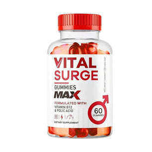 Vital Surge Gummies Dietary Supplement Support & Enhance Male Testo Levels, Improve Energy, Muscle and Sexual Health, 60 Capsule