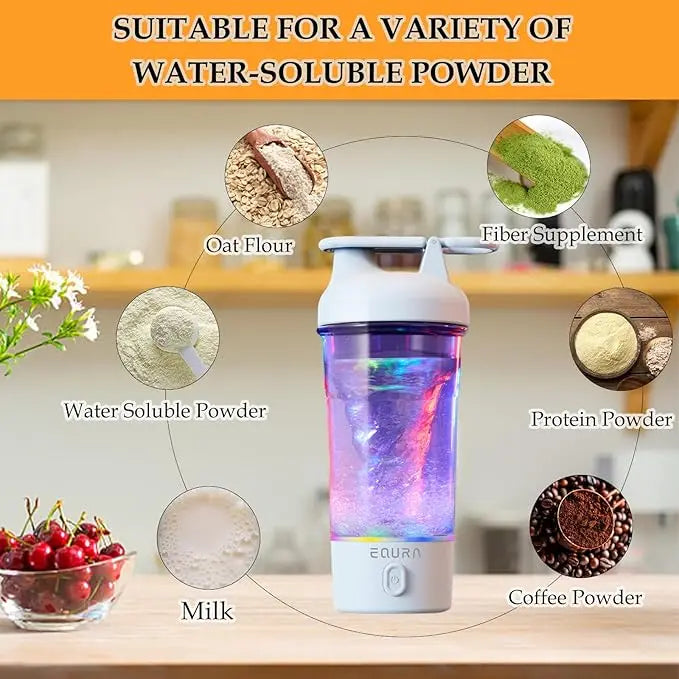 Electric Shaker Bottle Portable USB Rechargeable Protein Shake Mixer, Shaker Bottles for Protein Mixes and Meal Replacement Shak