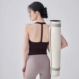 Fitness Vest T-shaped Backless Gathering Fitness Gym Running Shock-proof and Quick-drying Breathable Outside Wear Yoga Clothes
