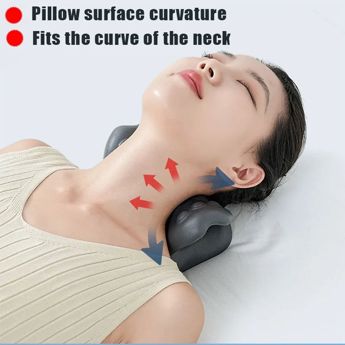 Cervical Massage Pillow Gravity Shiatsu Cervical Massage Pillow Neck & Shoulder Stretch Neck Relaxation