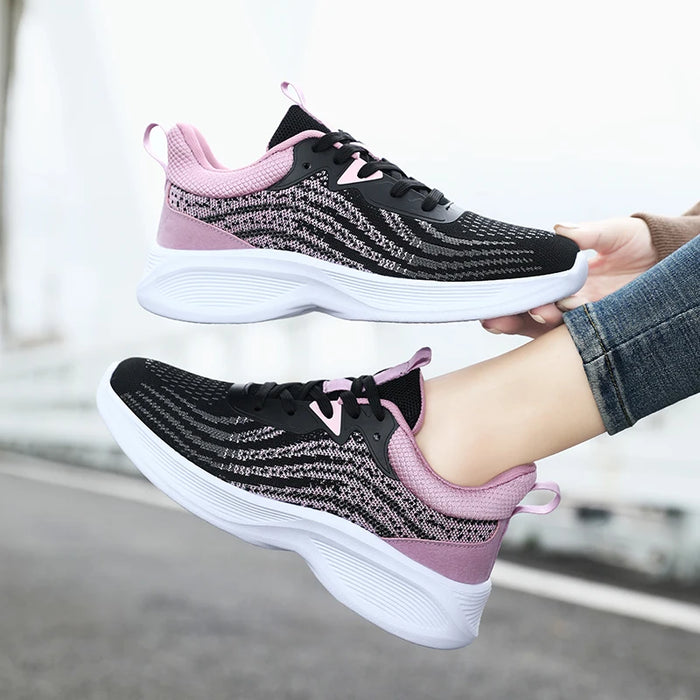 Womens Running Shoes Athletic Outdoor Gym Training Sneakers Walking Tennis Shoes Breathable Sport Fashion Sneakers for Ladies