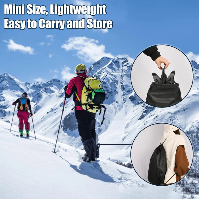 Mini Short Ski Skates for Snow, 2024 Upgraded Skis for Winter Shoes Short Snowskates Snowblades Skiboards