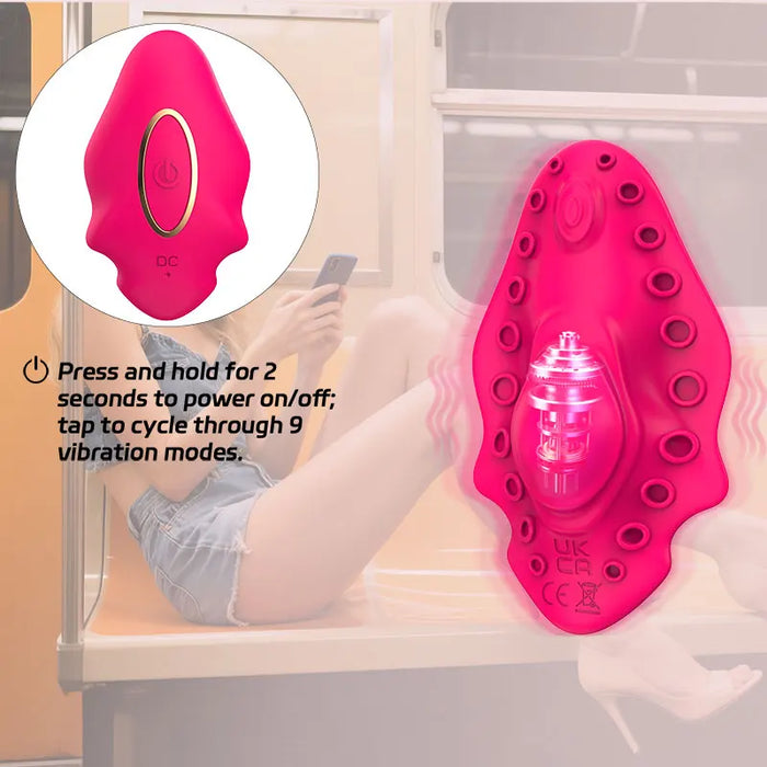 Wearable underwear vibrator with application vibrating egg, rechargeable butterfly clitoral stimulator vibrating toy for women