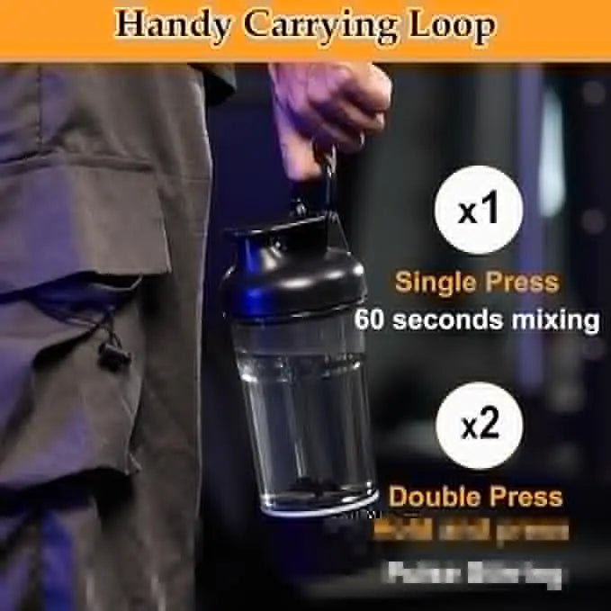 Electric Shaker Bottle Portable USB Rechargeable Protein Shake Mixer, Shaker Bottles for Protein Mixes and Meal Replacement Shak