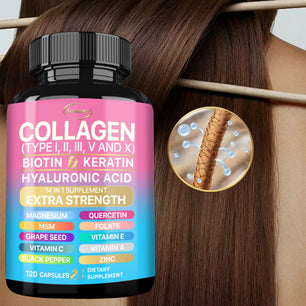 Collagen Supplement - Maintains Overall Well-being,Supports Skin Care, Nails, Hair, Antioxidants and The Immune System