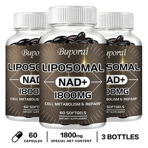 Liposomal NAD Supplement - Supports Energy and DNA Repair, Promote Heart & Brain Function Health, Stress Relief, Anti-aging