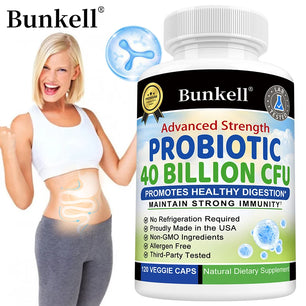 Daily Probiotic Nutritional Supplement - 40 Billion CFU for Gut Health - Probiotics for Men and Women - Digestive Health