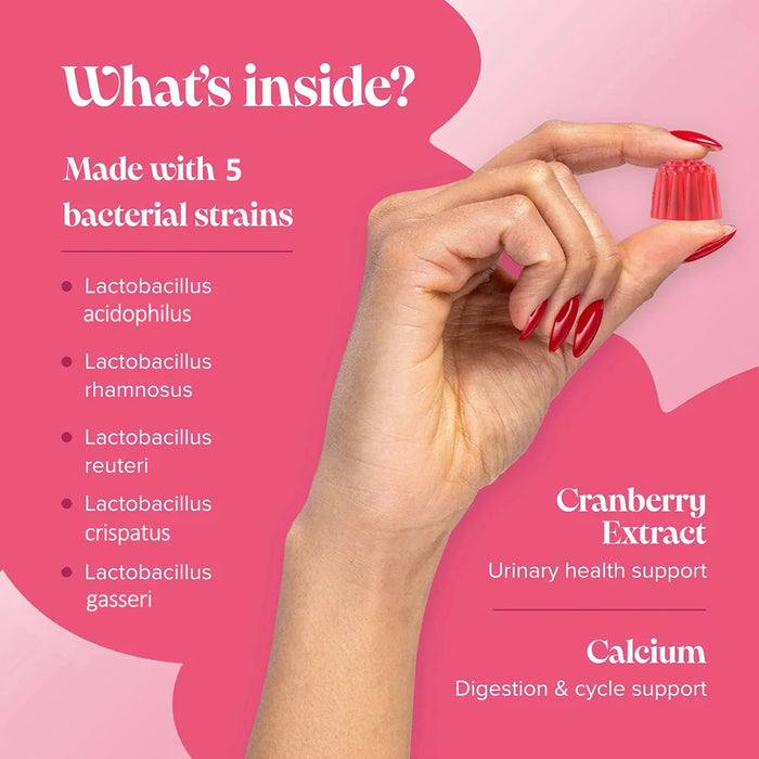 Women's Probiotic Gummies for Immune, Vaginal, Digestive & Gut Health - Supports Occasional Constipation, Bloating, Odor Control