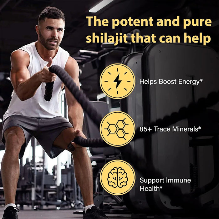 Pure Himalayan Shilajit Supplement with Minerals and Fulvic Acid To Support Performance, Endurance, Memory, and Brain Health