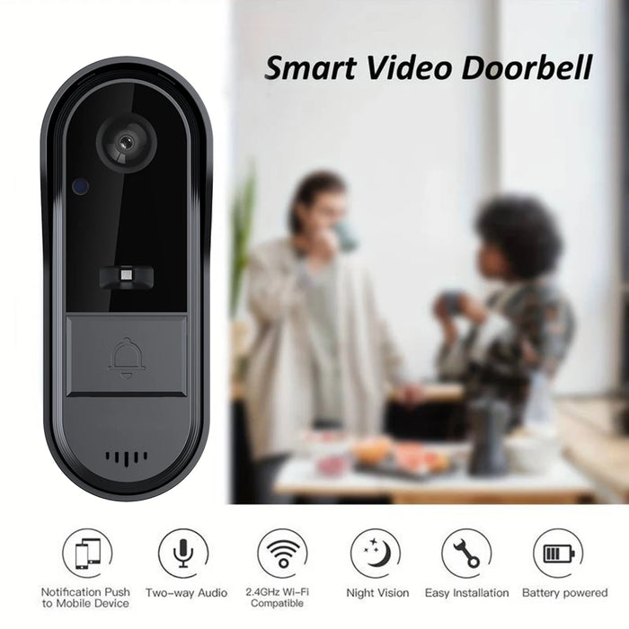 Tuya WiFi WirelessVisual Doorbell Camera Outdoor Waterproof Smart Life APP Notification Motion Detection Night Vision