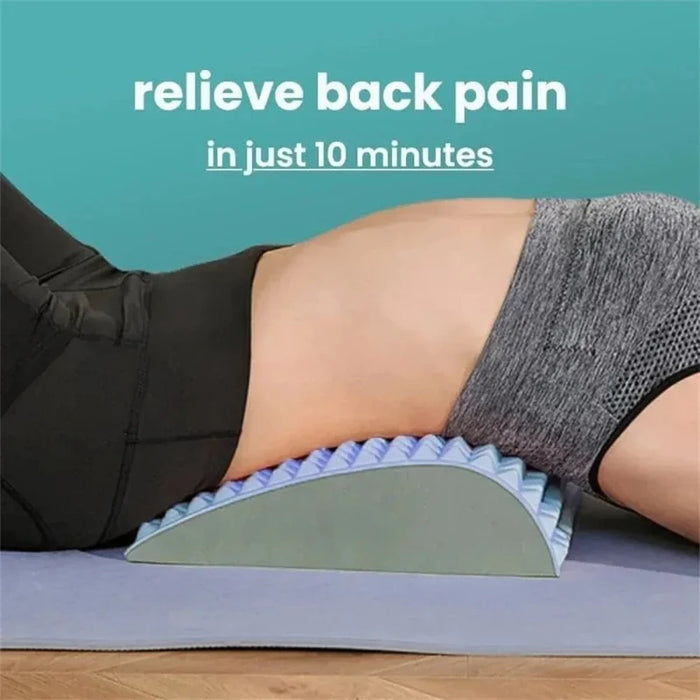 Neck Lumbar Relief Device Back Stretcher Pillow Waist Massage Support Posture Corrector Sciatica Herniated Disc Pain Relief