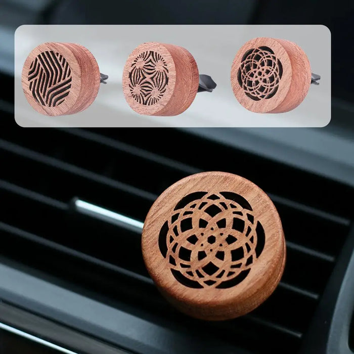 Car Essential Oil Diffuser Wood Natural Aromatherapy Wood Diffuser Creative Decor Bedroom Air Purifier Fragrance Aroma Diffuser