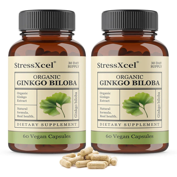 Ginkgo Biloba Supplements for Brain Health Support, Improve Mood and Focus, Helps Maintain Circulation & Cognitive Health