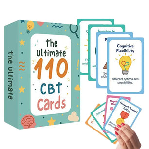 Mindfulness cards 55 cards containing 110 suggestions for action, cognitive behavior cards, personal emotional management