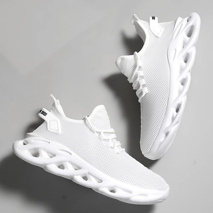 Men Casual Sport Shoes Breathable Lightweight Sneakers Outdoor Mesh Black Running Shoes Athletic Jogging Tenis Walking Shoes