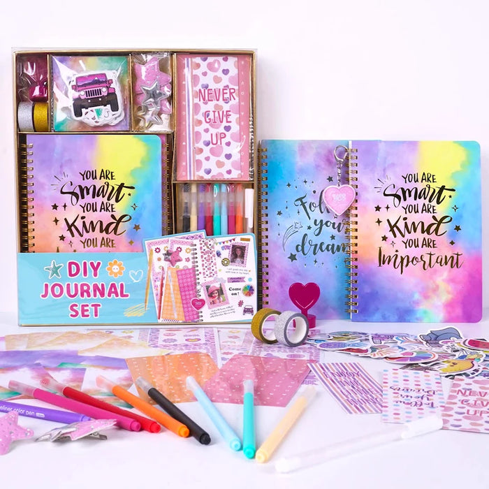 1set DIY Journal Set Stationery Set Scrapbook And Journal Supplies Set Scrapbooking Album Children's Diary Kit for Stationery