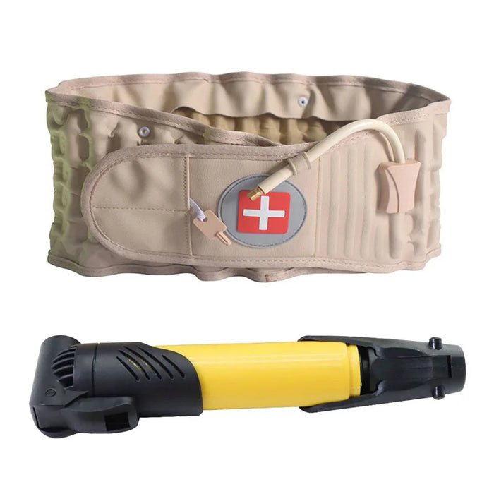 Decompression Lumbar Support Belt Waist Air Traction Brace Spinal Back Relief Belt Backach Pain Release Massager Unisex