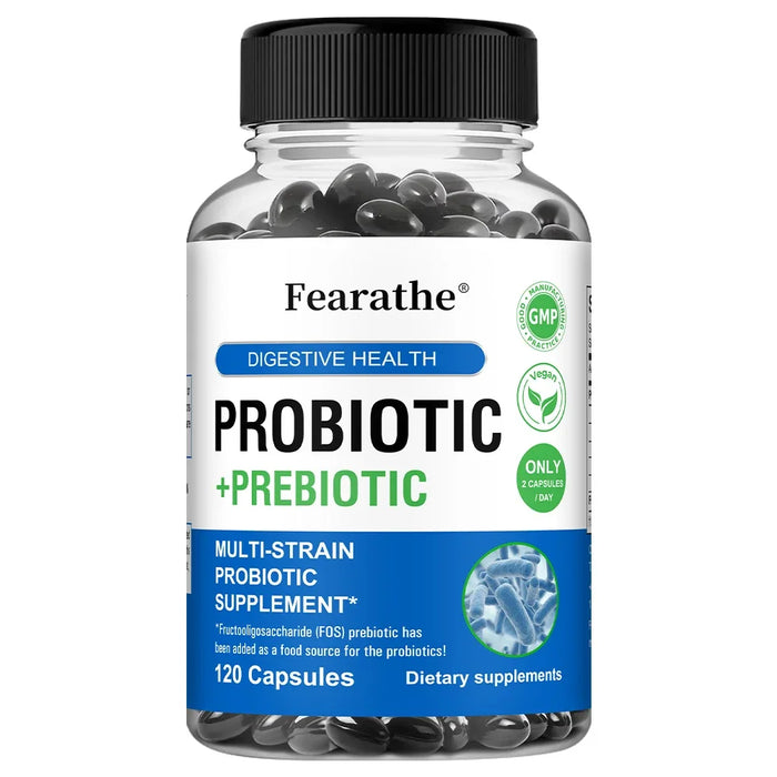 Prebiotics + Probiotics, Suitable for Both Men and Women - Mood and Digestive Support, Regulating Gut Microbiota Balance