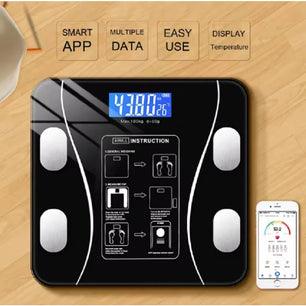 Body Fat Scale Smart Wireless Digital Bathroom Weight Scale Body Composition Analyzer With Smartphone App Bluetooth-compatible