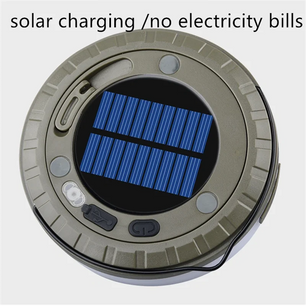 Solar Lights Outdoor Camping Light 10meter String Light Outdoor Tent Light RGB Atmosphere Light LED Flashlight with Hook ﻿