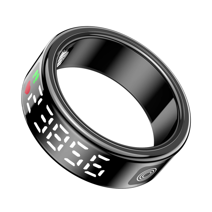 Smart Ring With Sleep Monitoring 5ATM Waterproof Gesture Swipe Video Long Battery Life