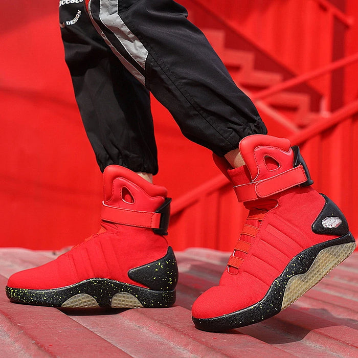 Skateboarding Shoes New Led Boots for Men,Women,Boys and Girls USB Rechargeable Glowing Shoes Man Party Shoes Cool Soldier Boots