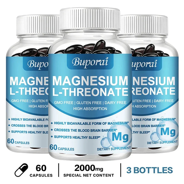 Magnesium L Threonate - Improves Memory, Deep Sleep, and Supports Better Mood