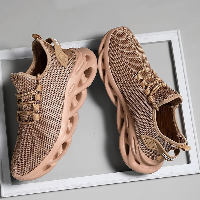 Men Casual Sport Shoes Breathable Lightweight Sneakers Outdoor Mesh Black Running Shoes Athletic Jogging Tenis Walking Shoes