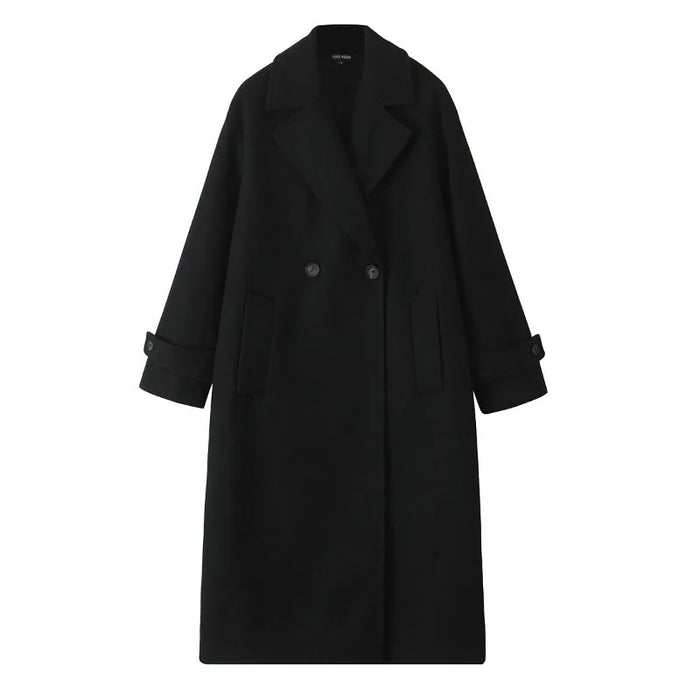 European and American Women's Clothing, New, Soft Loose Lapel Long-sleeved Coat and Coat