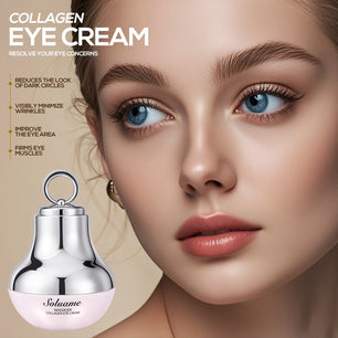 Collagen Massage Eye Cream - Hydrating & Firming Eye Contour, Gentle Care for Eye Area Lightweight Gel Texture for Smooth Skin