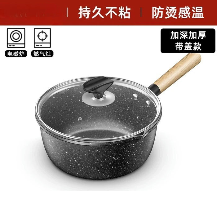 Supplementary food: Wheat, rice, stone, small milk pot, non stick soup pot, one person eating instant noodle pot