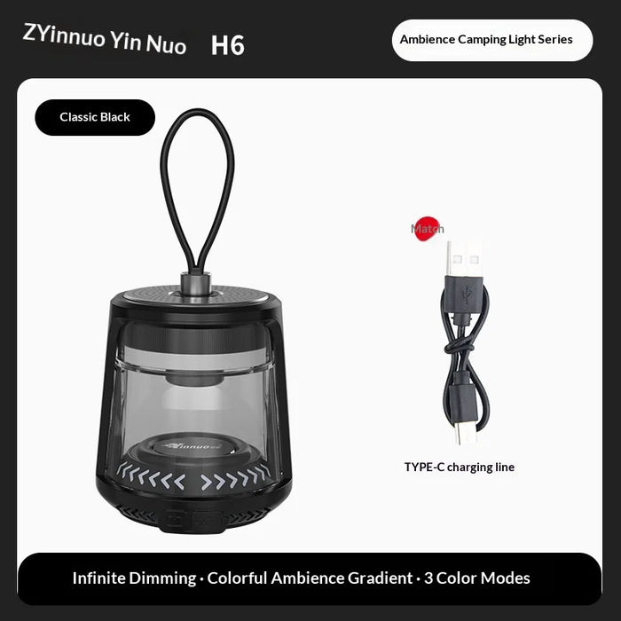 Outdoor Camping Tent Light Warm Atmosphere Long Battery Life Portable Hanging Lamp For Hiking Sports And Entertainment